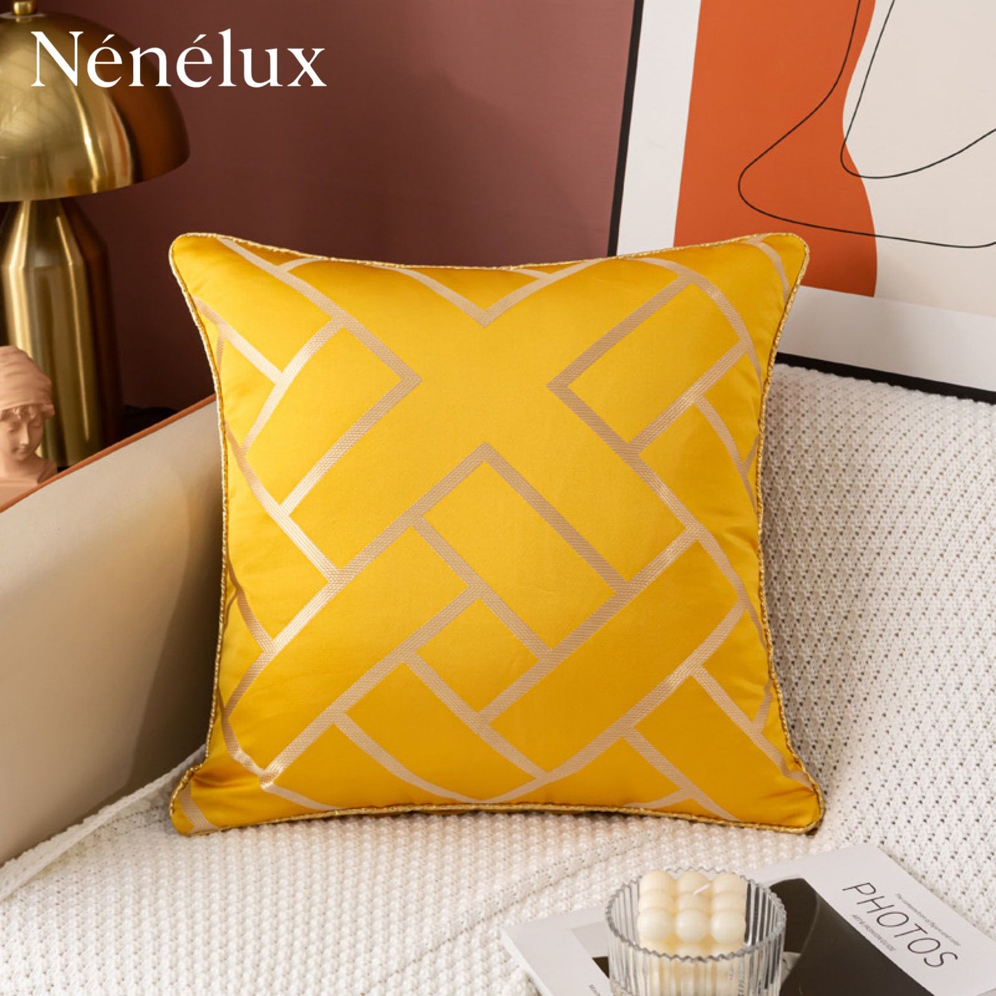 Aurora Grid Luxe – Golden Sun (Pack of 4)