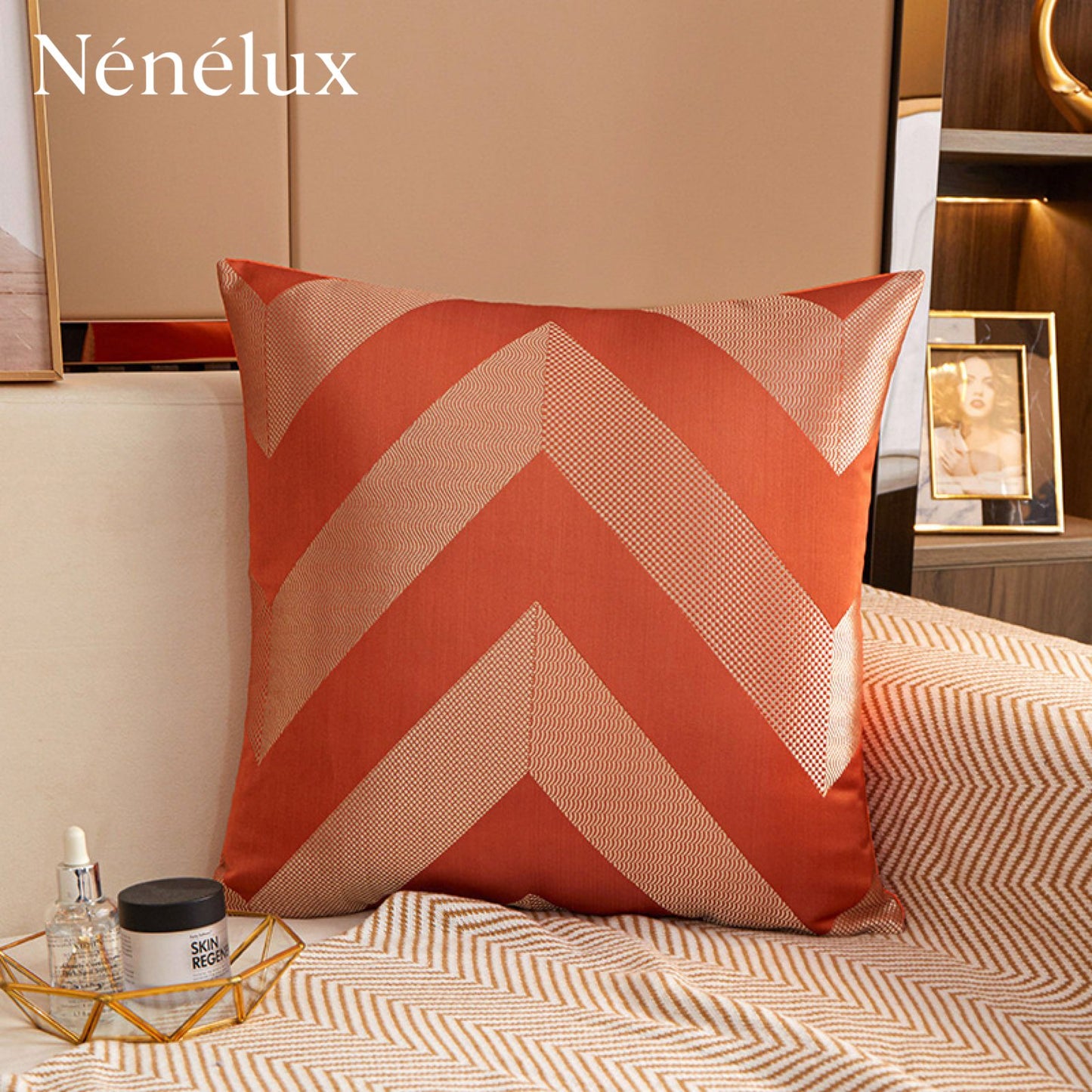 Copper Chevron Burnt Orange (Pack of 4)