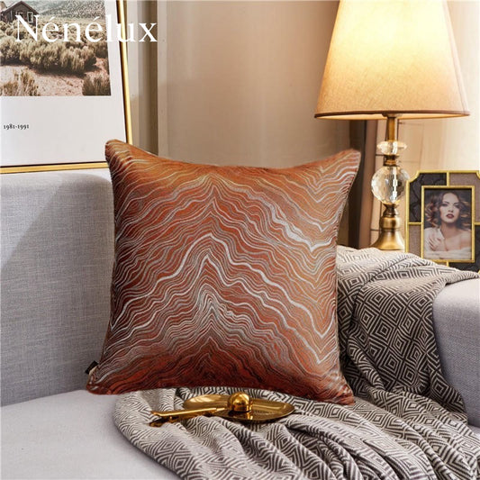 Aurora Wave Luxe – Sunset Flame Orange-Rust (Pack of 4)