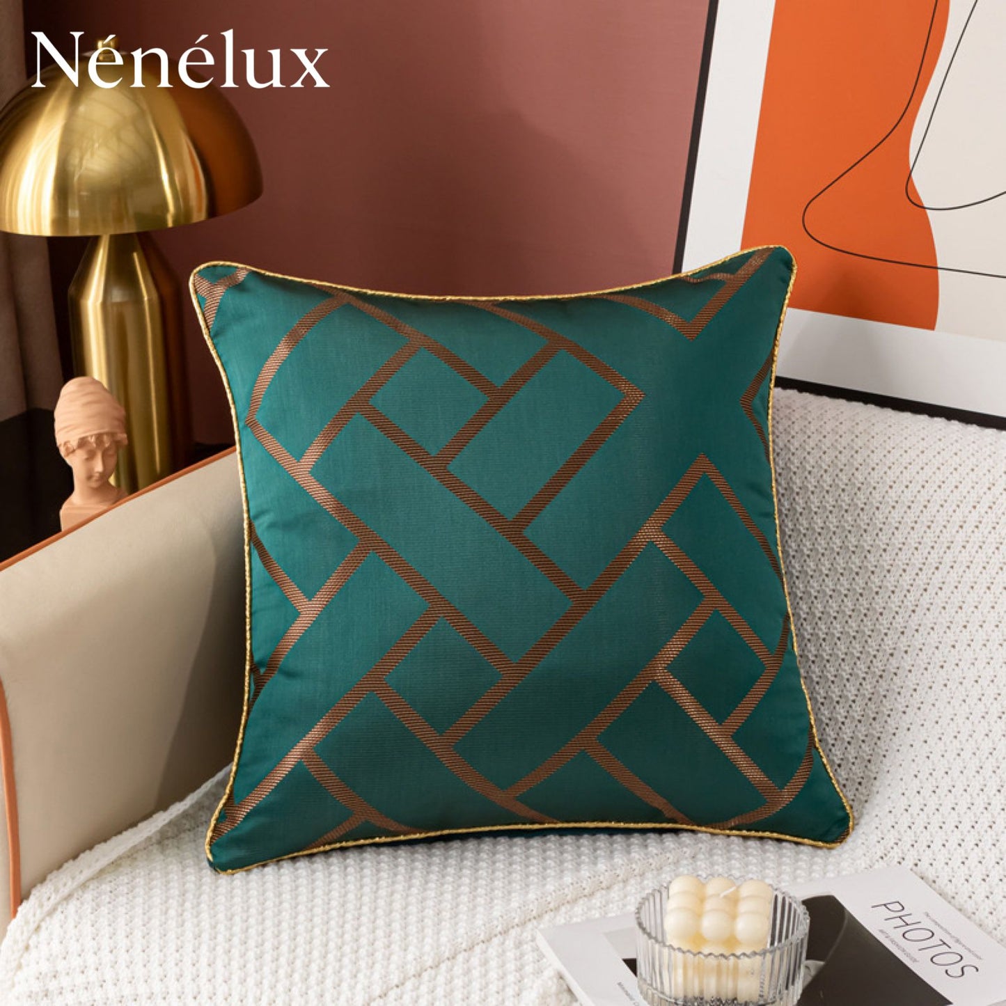 Aurora Grid Luxe – Emerald Depths (Pack of 4)