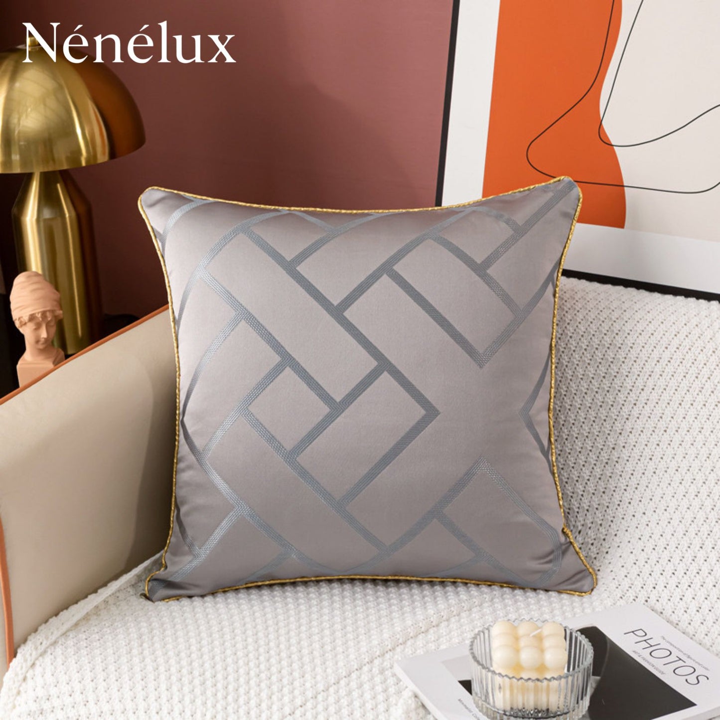 Aurora Grid Luxe – Silver Mist (Pack of 4)